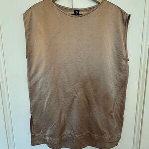 ZERO+ Maria Cornejo Sleeveless Gold Top, size 10